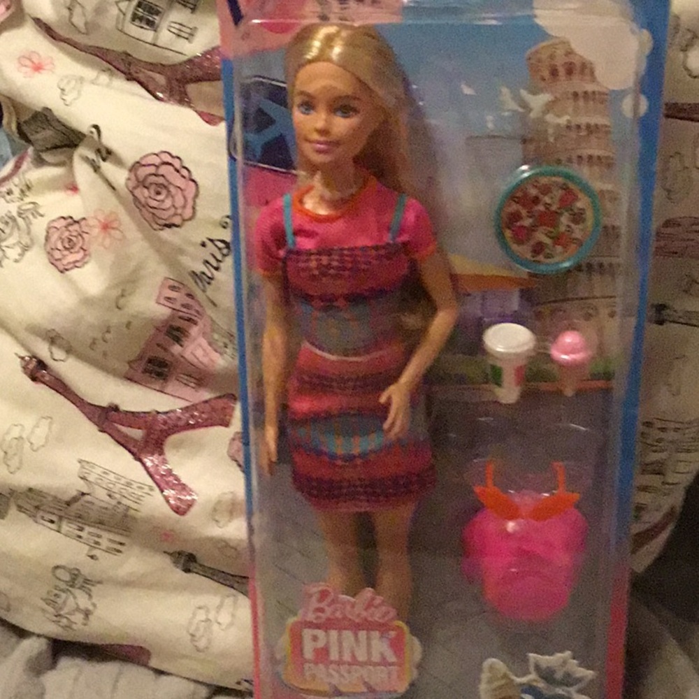 Pink Passport Barbie new